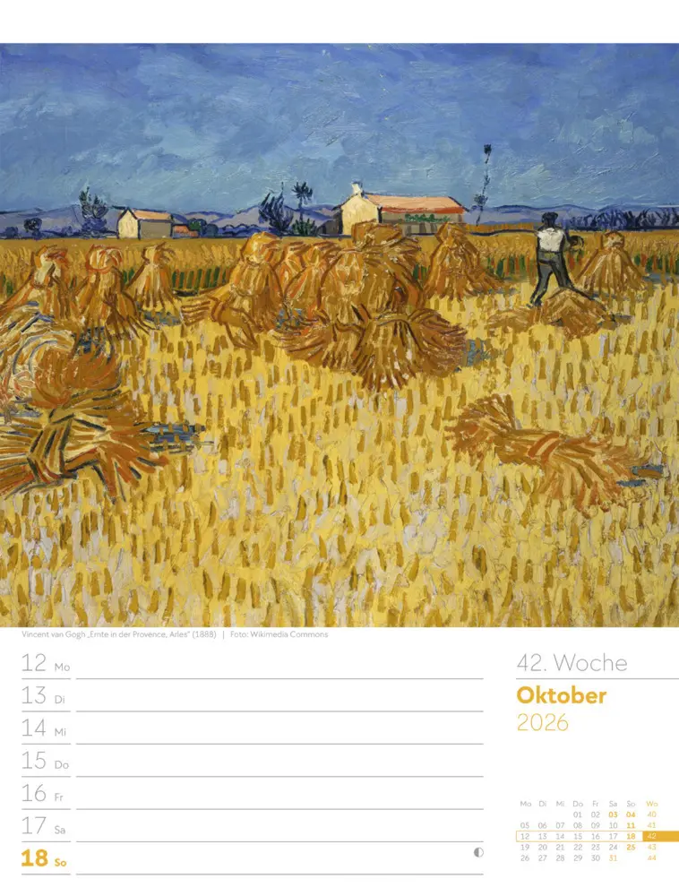 Bild: 9783838426921 | Kunstwelt Wochenplaner Kalender 2026 Impressionismus und Klassische...