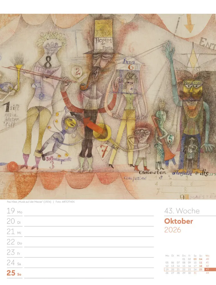 Bild: 9783838426921 | Kunstwelt Wochenplaner Kalender 2026 Impressionismus und Klassische...