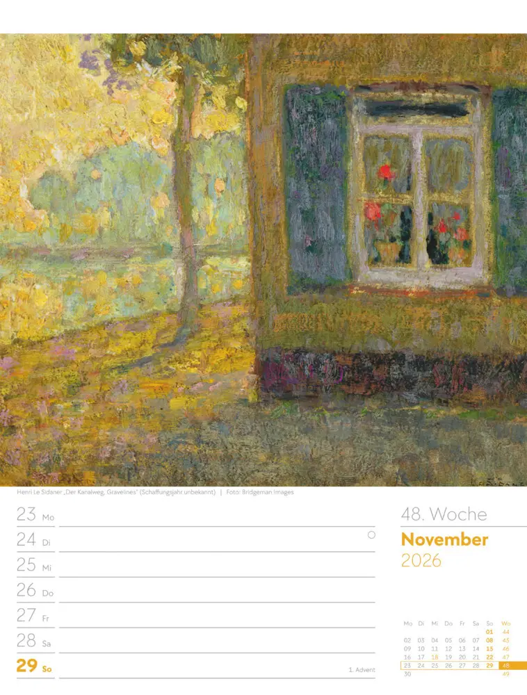 Bild: 9783838426921 | Kunstwelt Wochenplaner Kalender 2026 Impressionismus und Klassische...