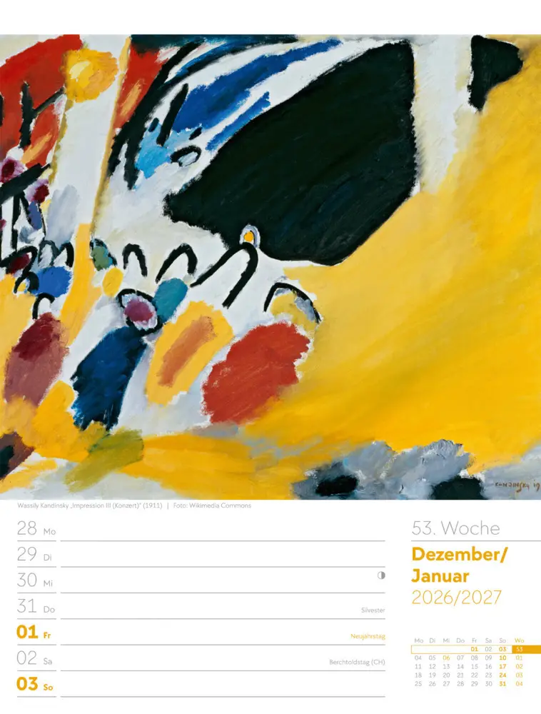 Bild: 9783838426921 | Kunstwelt Wochenplaner Kalender 2026 Impressionismus und Klassische...