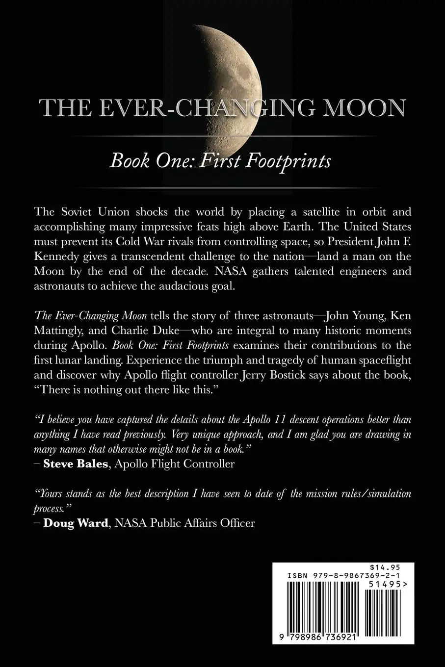 Rückseite: 9798986736921 | The Ever-Changing Moon | Book One: First Footprints | Rob Bailey