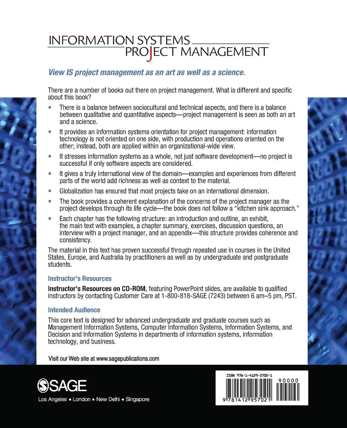 Rückseite: 9781412957021 | Information Systems Project Management | David Avison (u. a.) | Buch