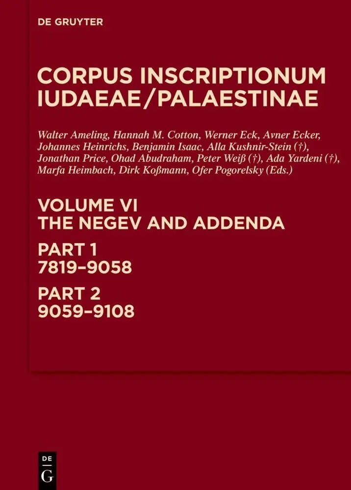 Cover: 9783112237021 | The Negev and Addenda | Walter Ameling (u. a.) | Buch | L | Englisch