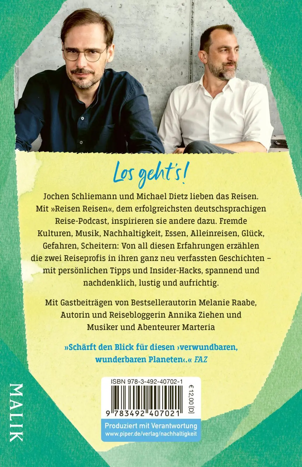 Rückseite: 9783492407021 | Reisen Reisen | Michael Dietz (u. a.) | Taschenbuch | 208 S. | Deutsch