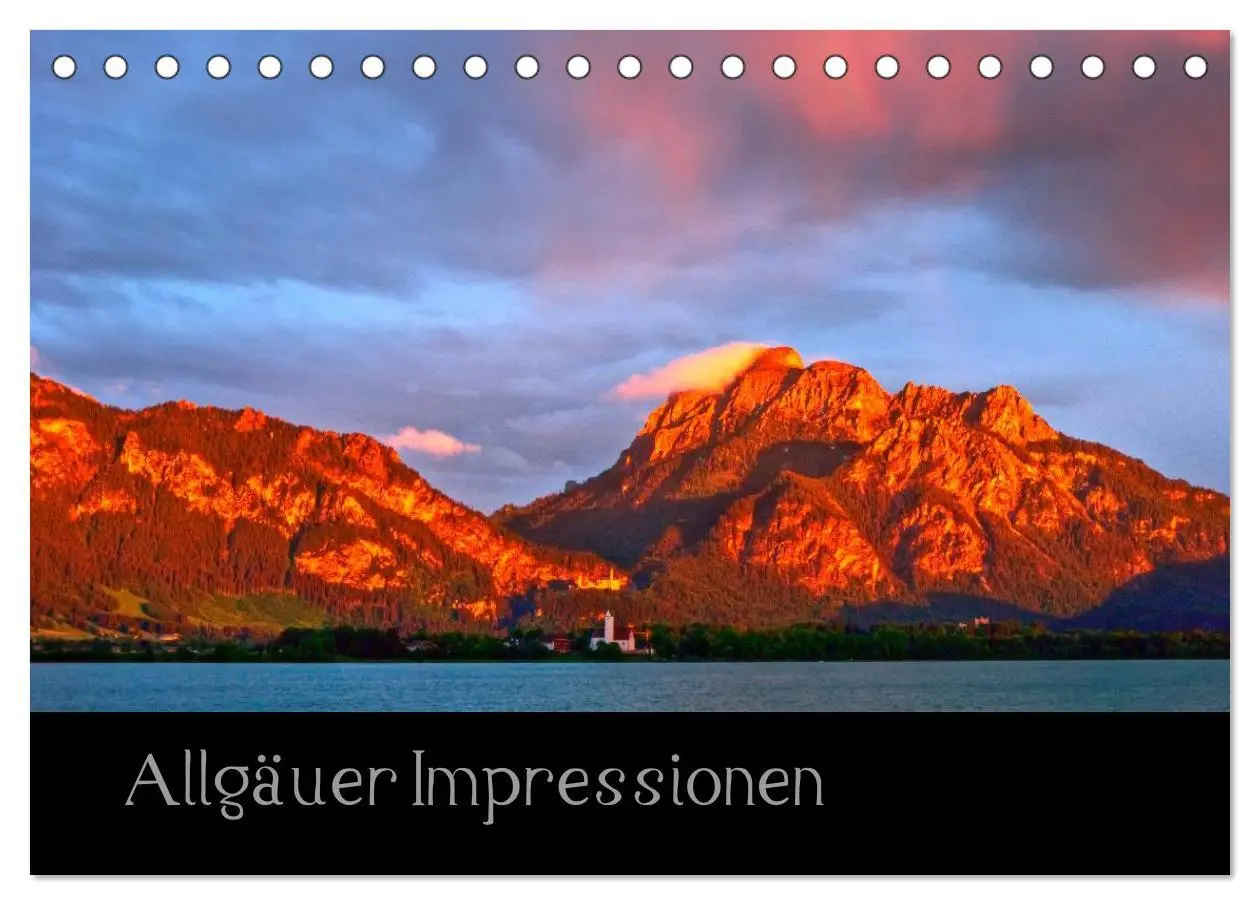 Cover: 9783516017021 | Allgäuer Impressionen (Tischkalender 2026 DIN A5 quer), CALVENDO...