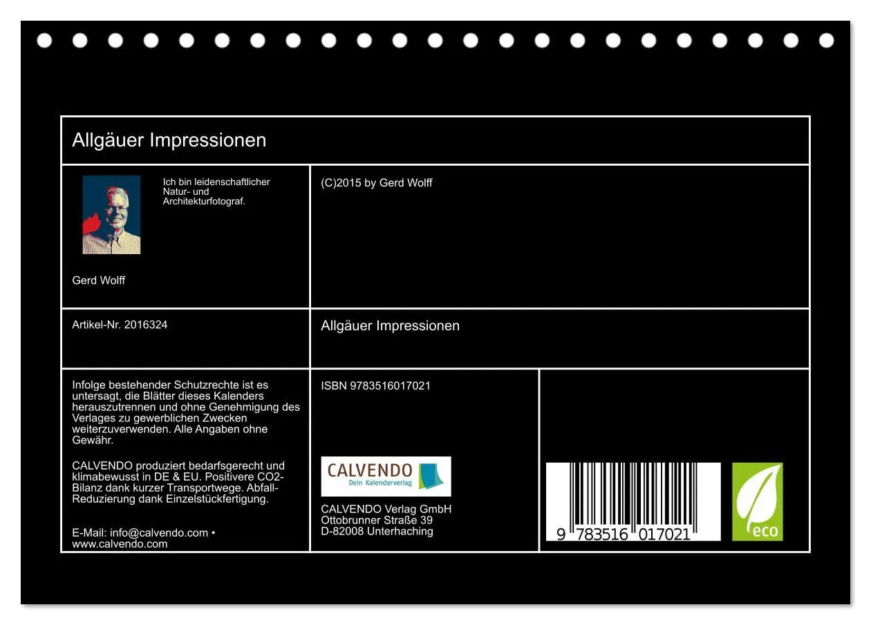 Bild: 9783516017021 | Allgäuer Impressionen (Tischkalender 2026 DIN A5 quer), CALVENDO...