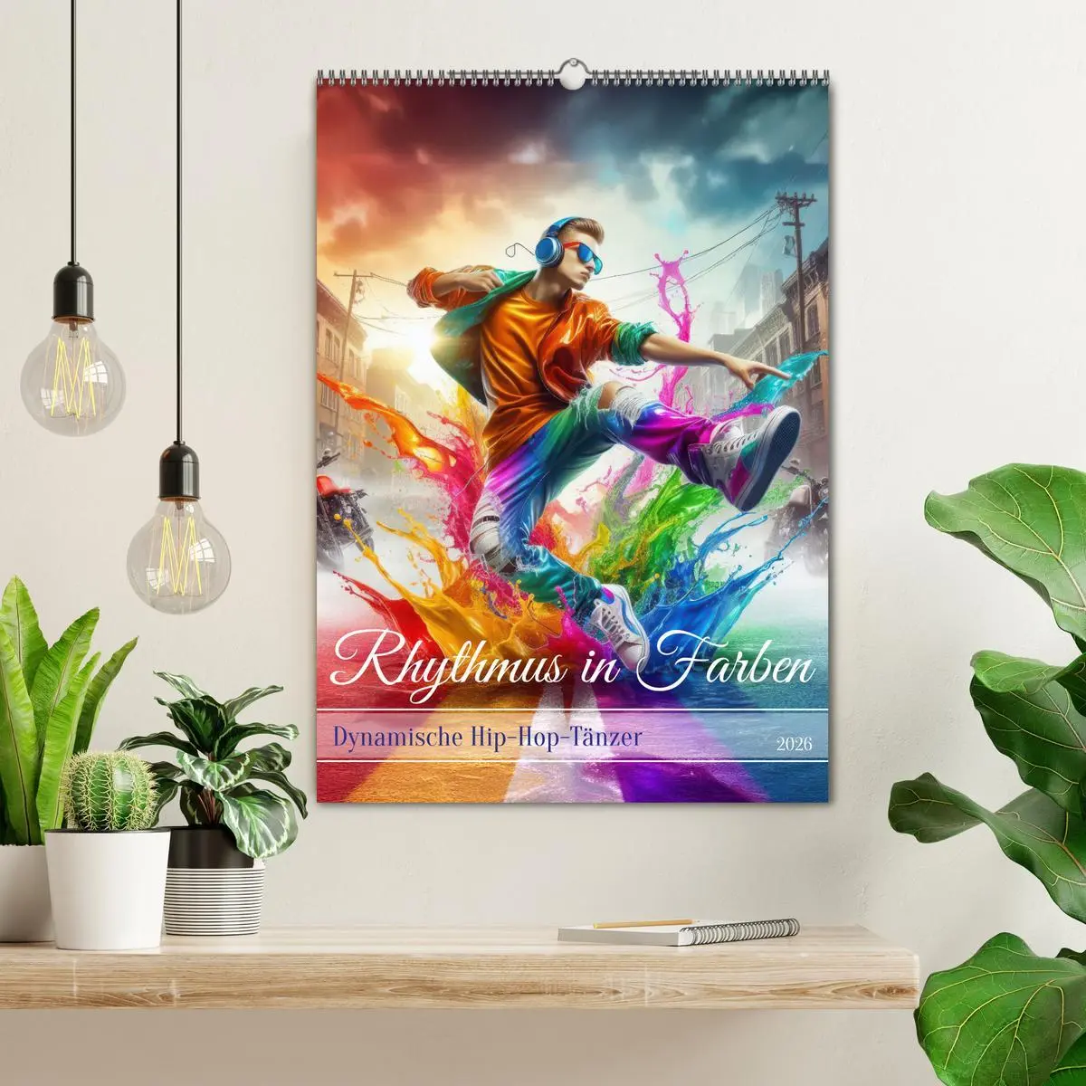 Bild: 9783516257021 | Rhythmus in Farben - Dynamische Hip-Hop-Tänzer (Wandkalender 2026...