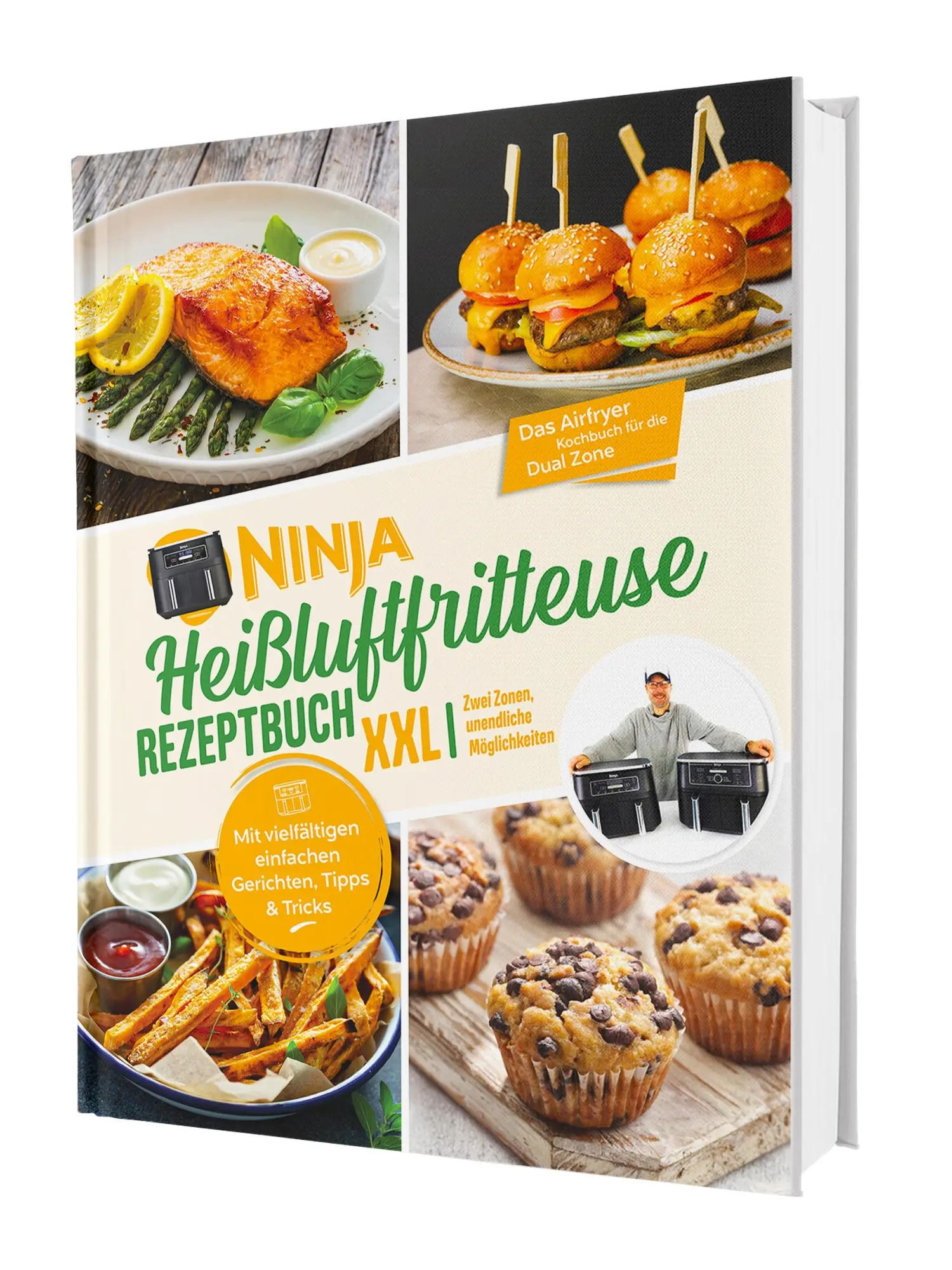 Cover: 9783911647021 | Ninja Heißluftfritteuse Rezeptbuch XXL: Zwei Zonen, unendliche... Cover: 9783911647021 | Ninja Heißluftfritteuse Rezeptbuch XXL: Zwei Zonen, unendliche...