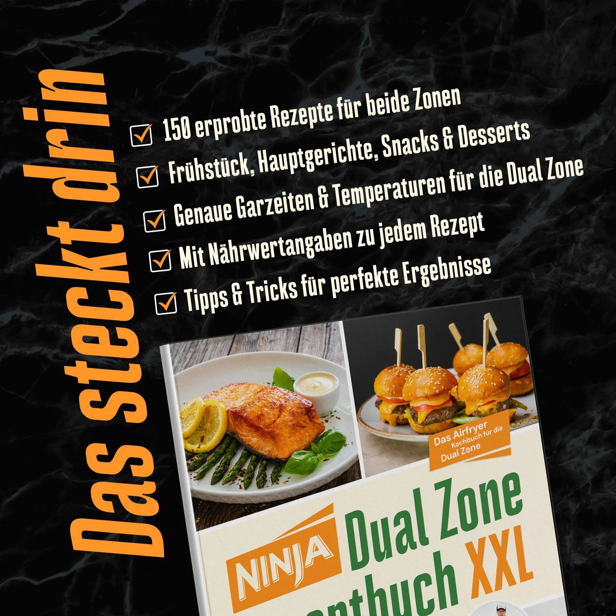 Bild: 9783911647021 | Ninja Heißluftfritteuse Rezeptbuch Dual Zone: 2 Körbe, 1 perfekte...