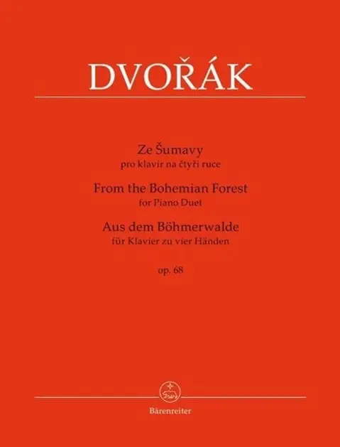 Cover: 9790260107021 | From The Bohemian Forest Op.68 For Piano Duet | Partitur | Dvorák