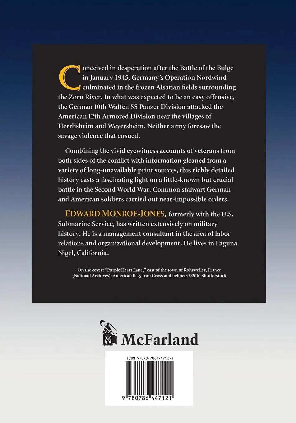 Rückseite: 9780786447121 | Crossing the Zorn | Edward Monroe-Jones | Taschenbuch | Englisch