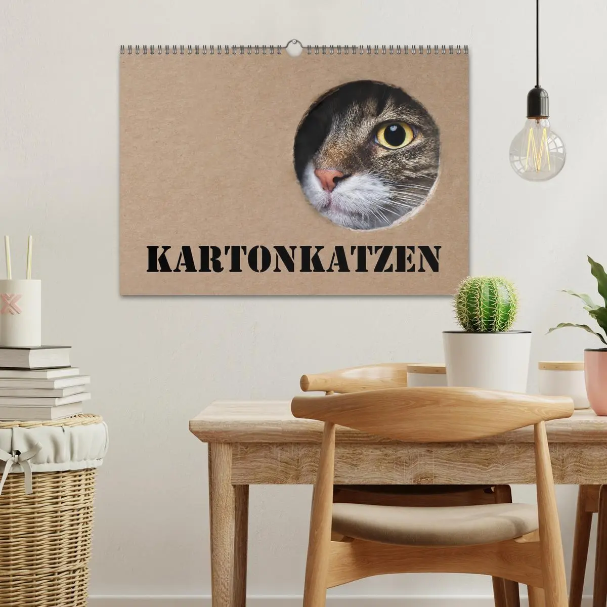 Bild: 9783457777121 | Karton Katzen (Wandkalender 2026 DIN A3 quer), CALVENDO Monatskalender