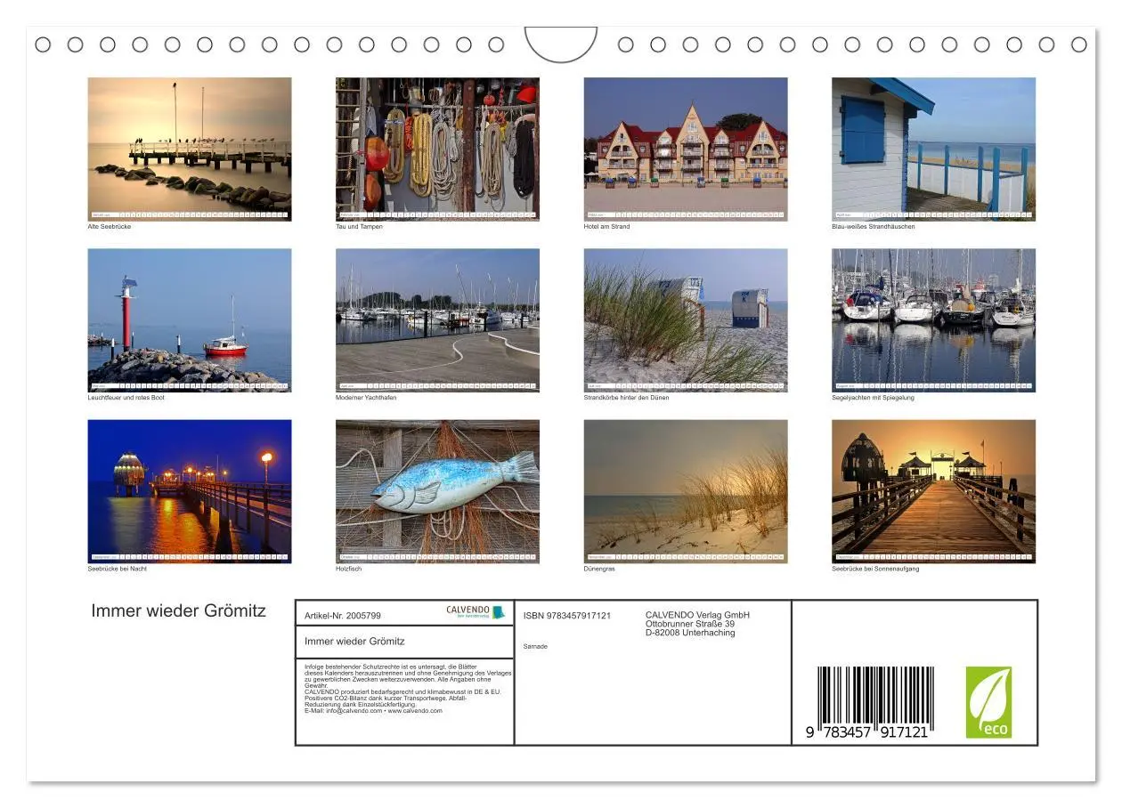 Bild: 9783457917121 | Immer wieder Grömitz (Wandkalender 2026 DIN A4 quer), CALVENDO...