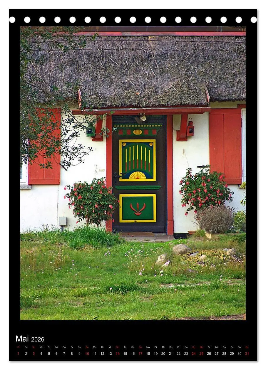 Bild: 9783516487121 | Haustüren in Prerow (Tischkalender 2026 DIN A5 hoch), CALVENDO...