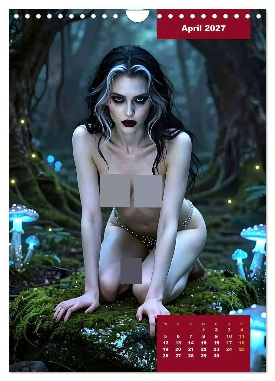 Bild: 9783516797121 | Gothic Engel (Wandkalender 2027 DIN A4 hoch), CALVENDO Monatskalender