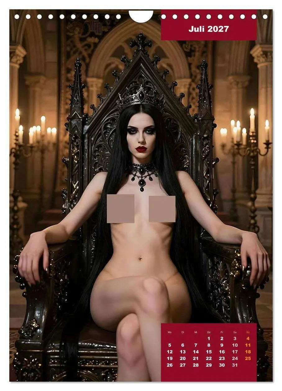 Bild: 9783516797121 | Gothic Engel (Wandkalender 2027 DIN A4 hoch), CALVENDO Monatskalender