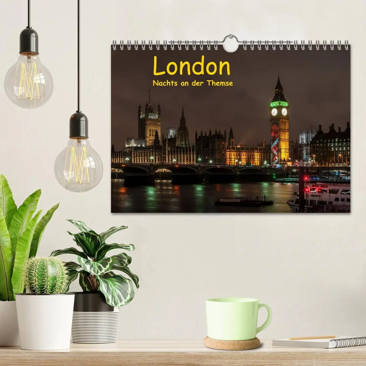 Bild: 9783569887121 | London - Nachts an der Themse (Wandkalender 2027 DIN A4 quer),...