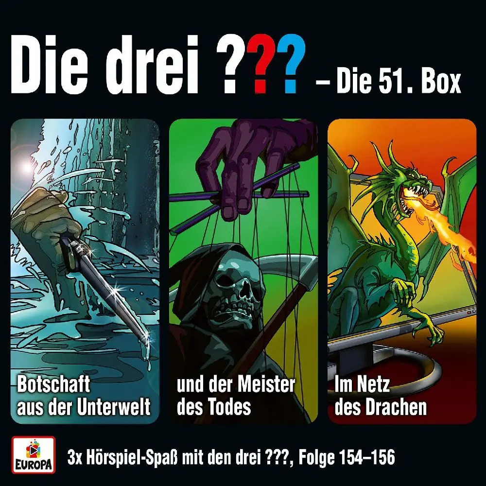 Cover: 196588417221 | Die drei ??? Box 51 (Folgen 154 - 156) | Audio-CD | 3 Audio-CDs | 2024