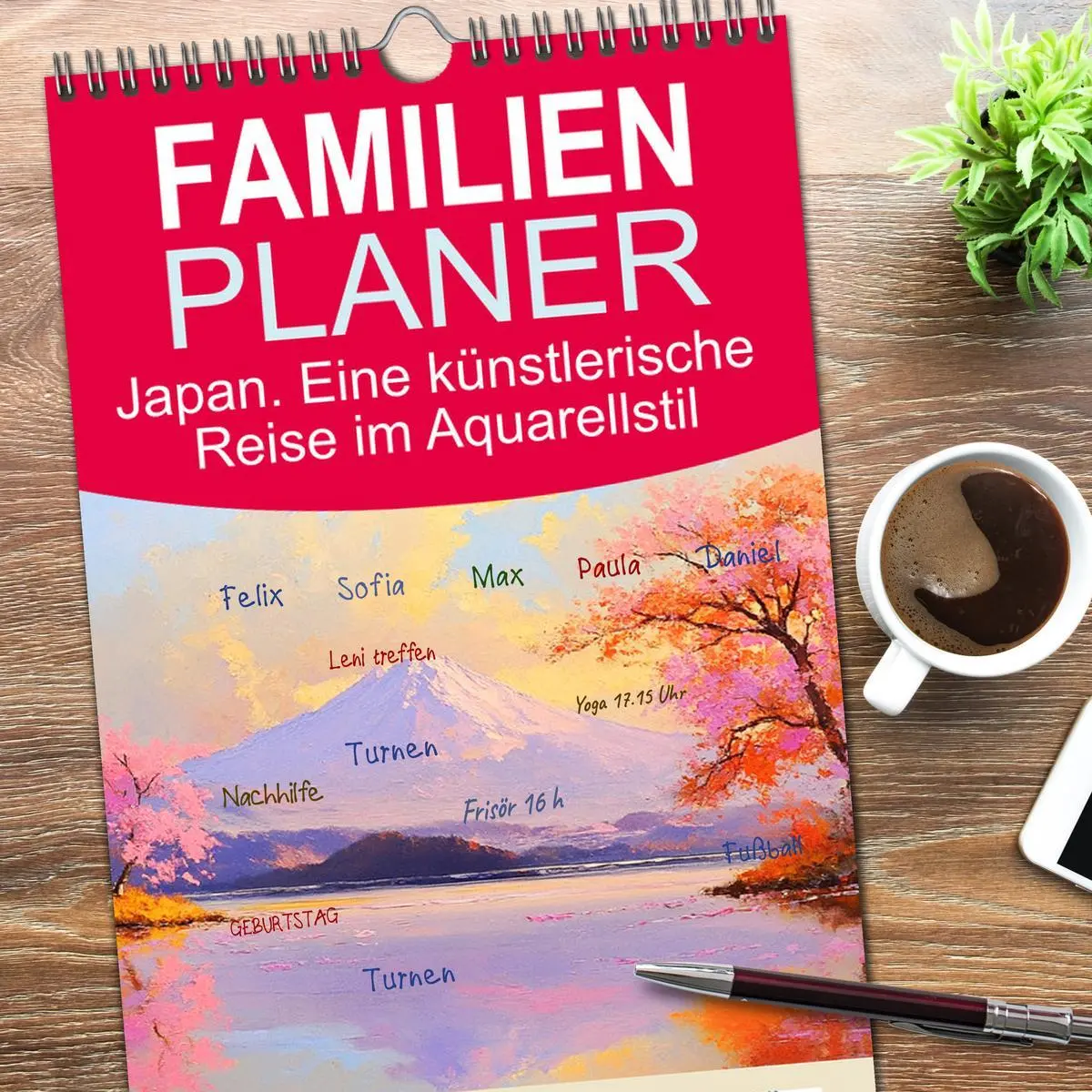 Bild: 9783516617221 | Familienplaner 2026 - Japan. Eine künstlerische Reise im...