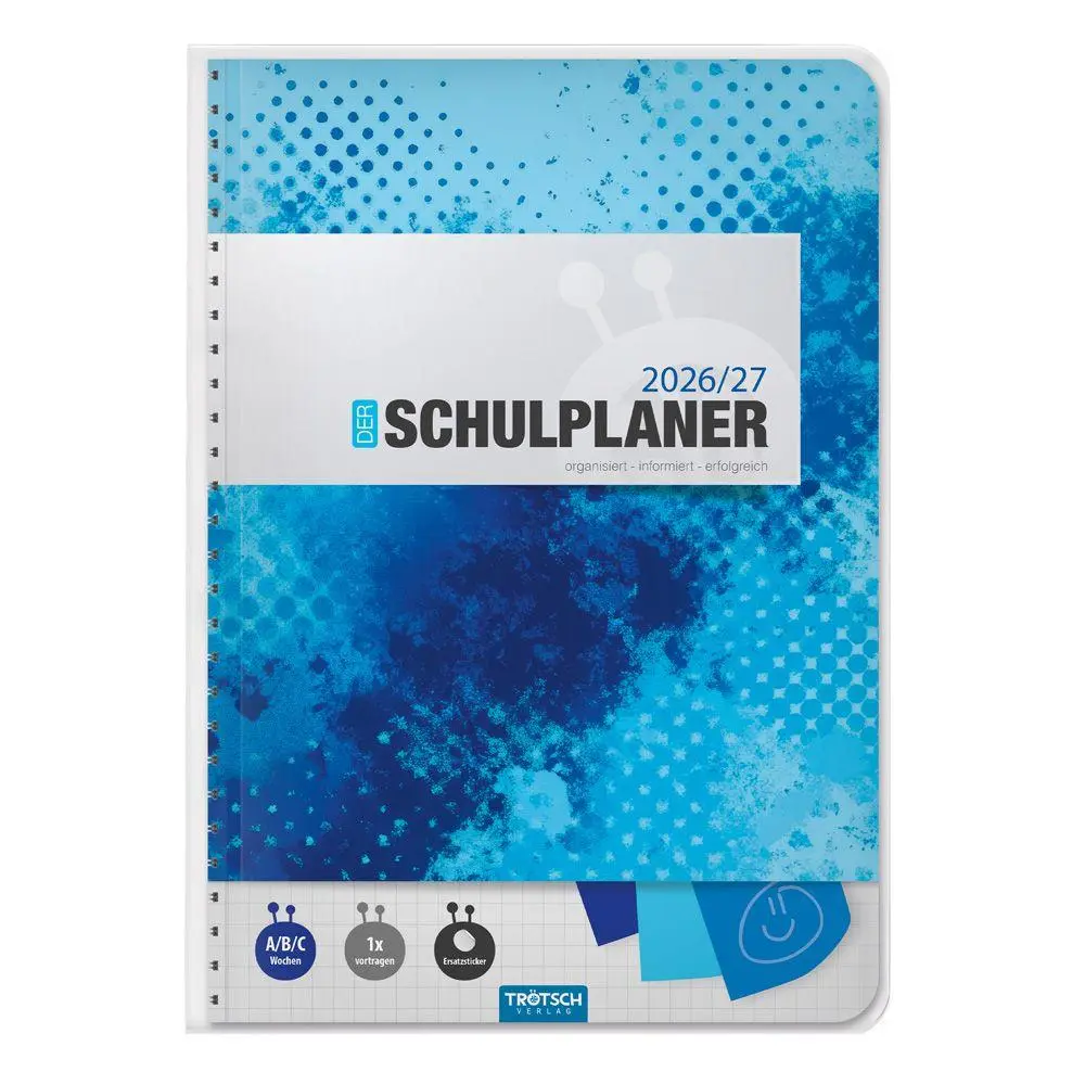 Cover: 9783988027221 | TRÖTSCH - Schulplaner Blau 26/27 | Trötsch Verlag GmbH &amp; Co. KG