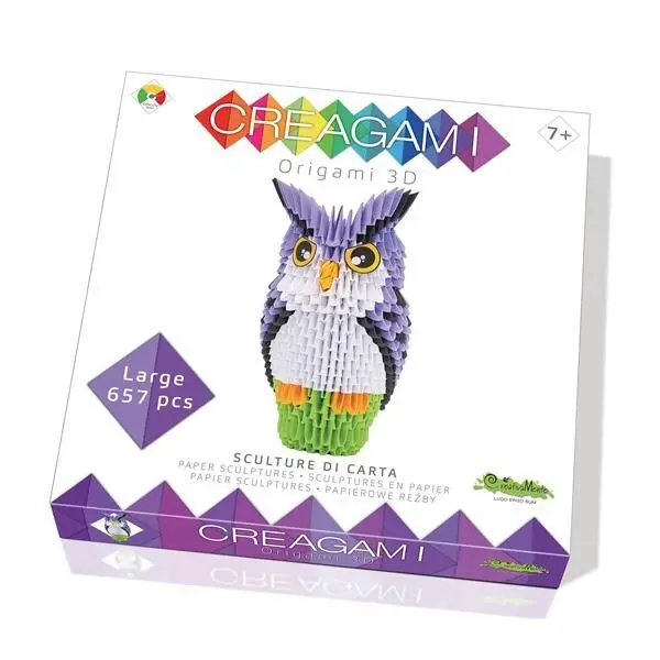 Cover: 8032591787321 | Creagami Origami 3D Eule 657 Teile | Kit (Bastelset) | 3178732 | 2024