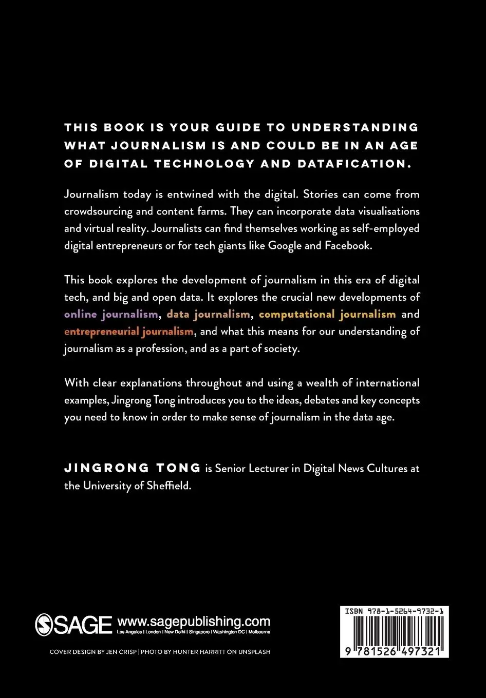 Rückseite: 9781526497321 | Journalism in the Data Age | Jingrong Tong | Taschenbuch | Englisch