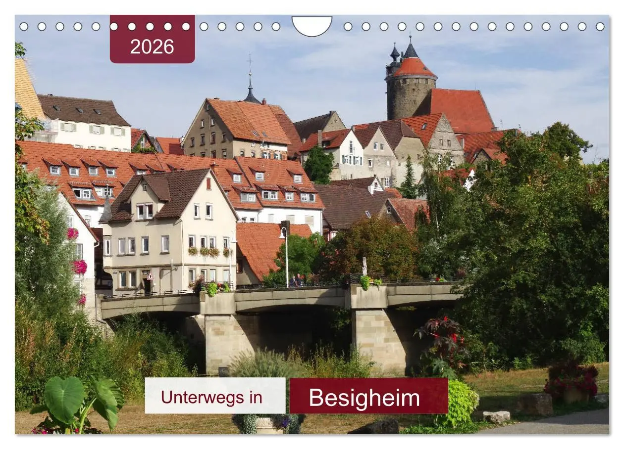 Cover: 9783457827321 | Unterwegs in Besigheim (Wandkalender 2026 DIN A4 quer), CALVENDO...
