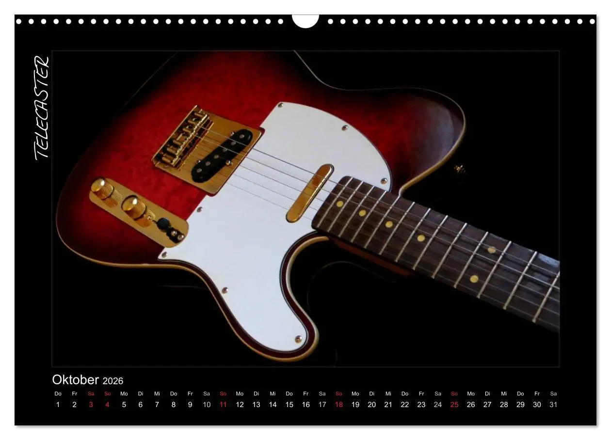 Bild: 9783516157321 | ROCKGITARREN in Szene gesetzt (Wandkalender 2026 DIN A3 quer),...