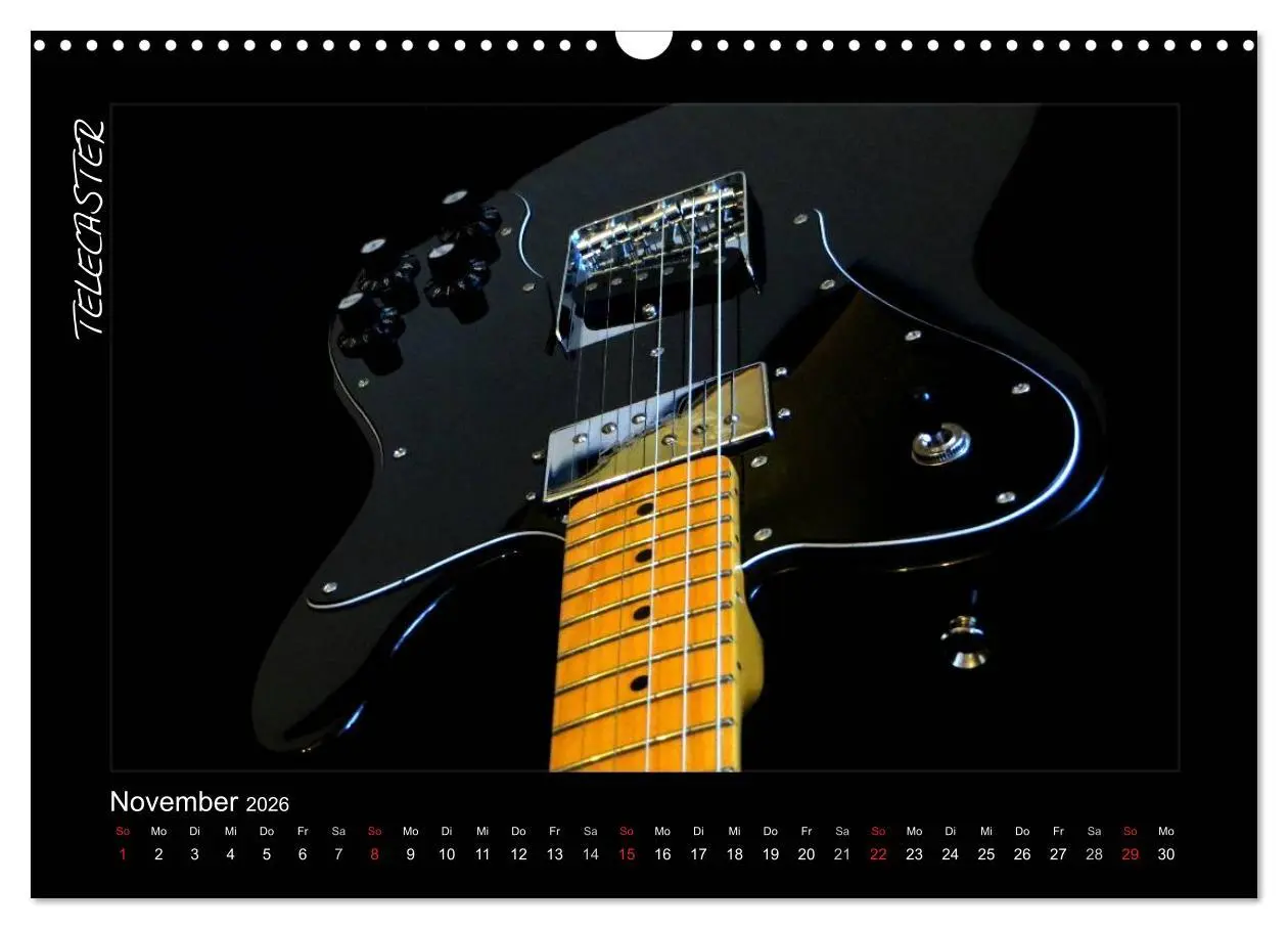 Bild: 9783516157321 | ROCKGITARREN in Szene gesetzt (Wandkalender 2026 DIN A3 quer),...