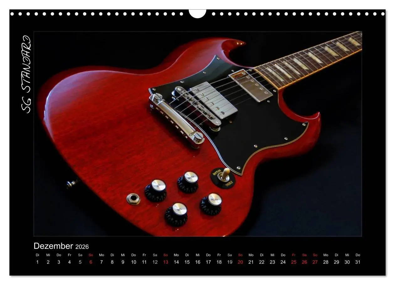Bild: 9783516157321 | ROCKGITARREN in Szene gesetzt (Wandkalender 2026 DIN A3 quer),...