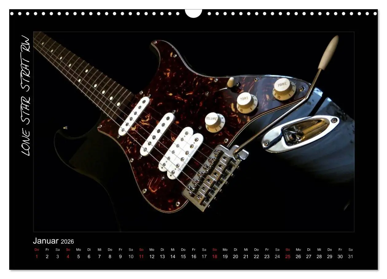 Bild: 9783516157321 | ROCKGITARREN in Szene gesetzt (Wandkalender 2026 DIN A3 quer),...