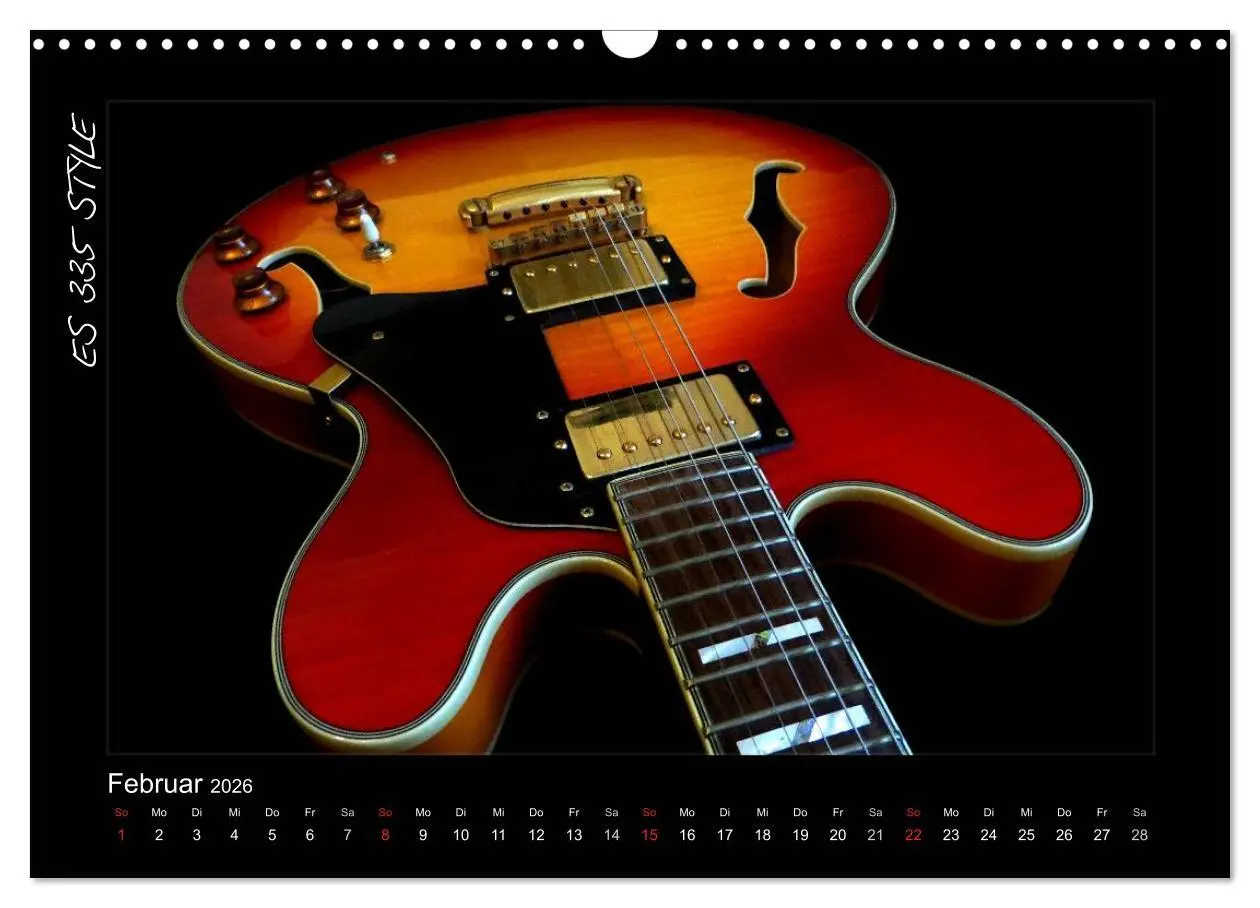 Bild: 9783516157321 | ROCKGITARREN in Szene gesetzt (Wandkalender 2026 DIN A3 quer),...