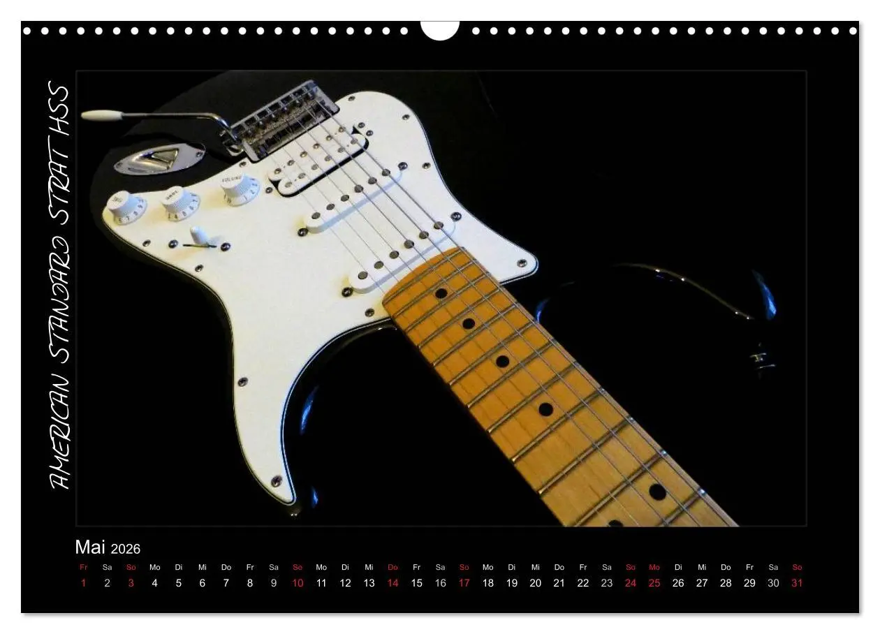 Bild: 9783516157321 | ROCKGITARREN in Szene gesetzt (Wandkalender 2026 DIN A3 quer),...