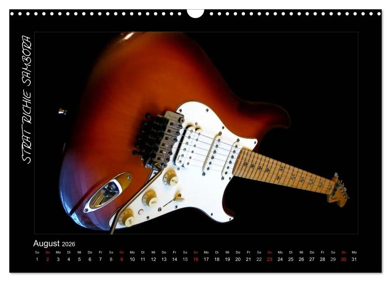 Bild: 9783516157321 | ROCKGITARREN in Szene gesetzt (Wandkalender 2026 DIN A3 quer),...