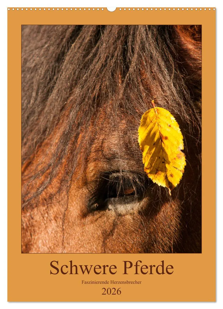 Cover: 9783516397321 | Schwere Pferde - Faszinierende Herzensbrecher (Wandkalender 2026...