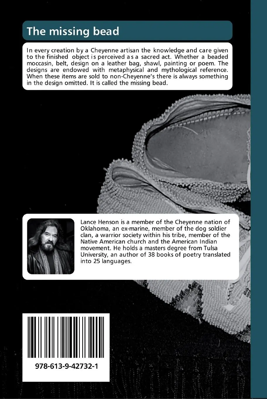 Rückseite: 9786139427321 | The missing bead | Poems for the Cheyenne | Lance Henson | Taschenbuch
