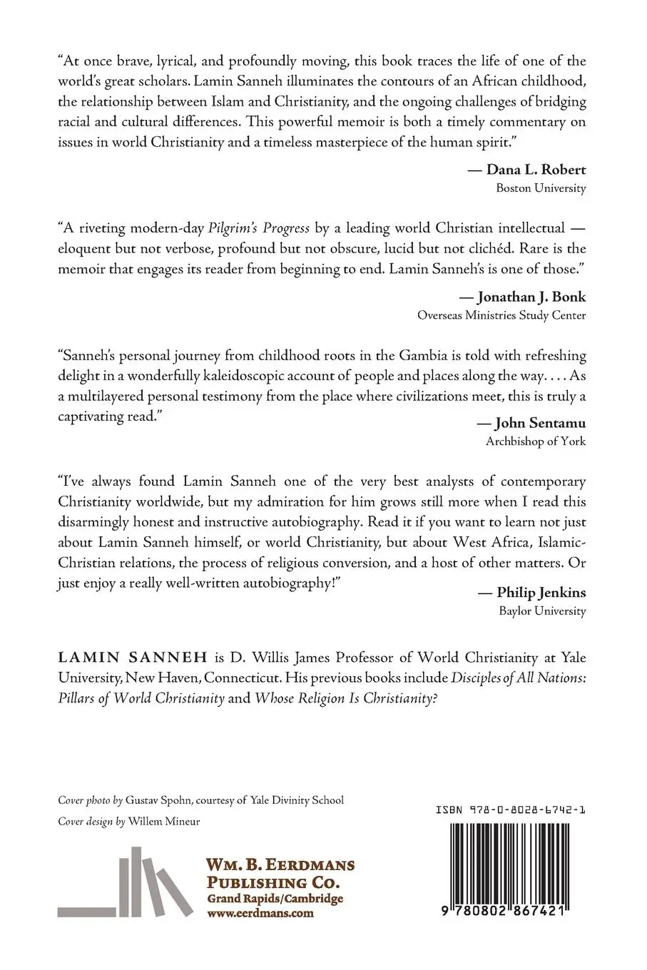 Rückseite: 9780802867421 | Summoned from the Margin | Homecoming of an African | Lamin Sanneh