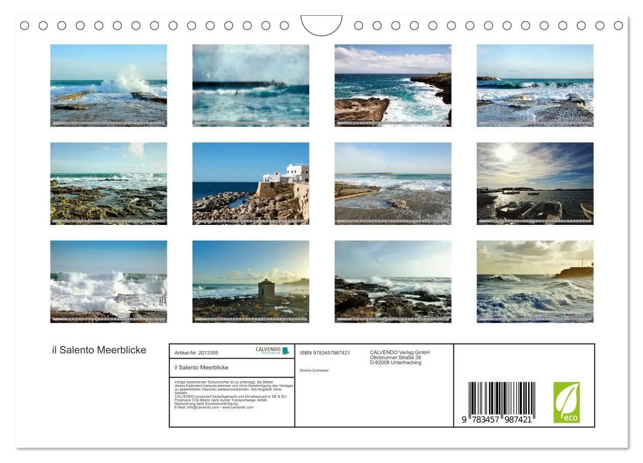 Bild: 9783457987421 | il Salento Meerblicke (Wandkalender 2026 DIN A4 quer), CALVENDO...
