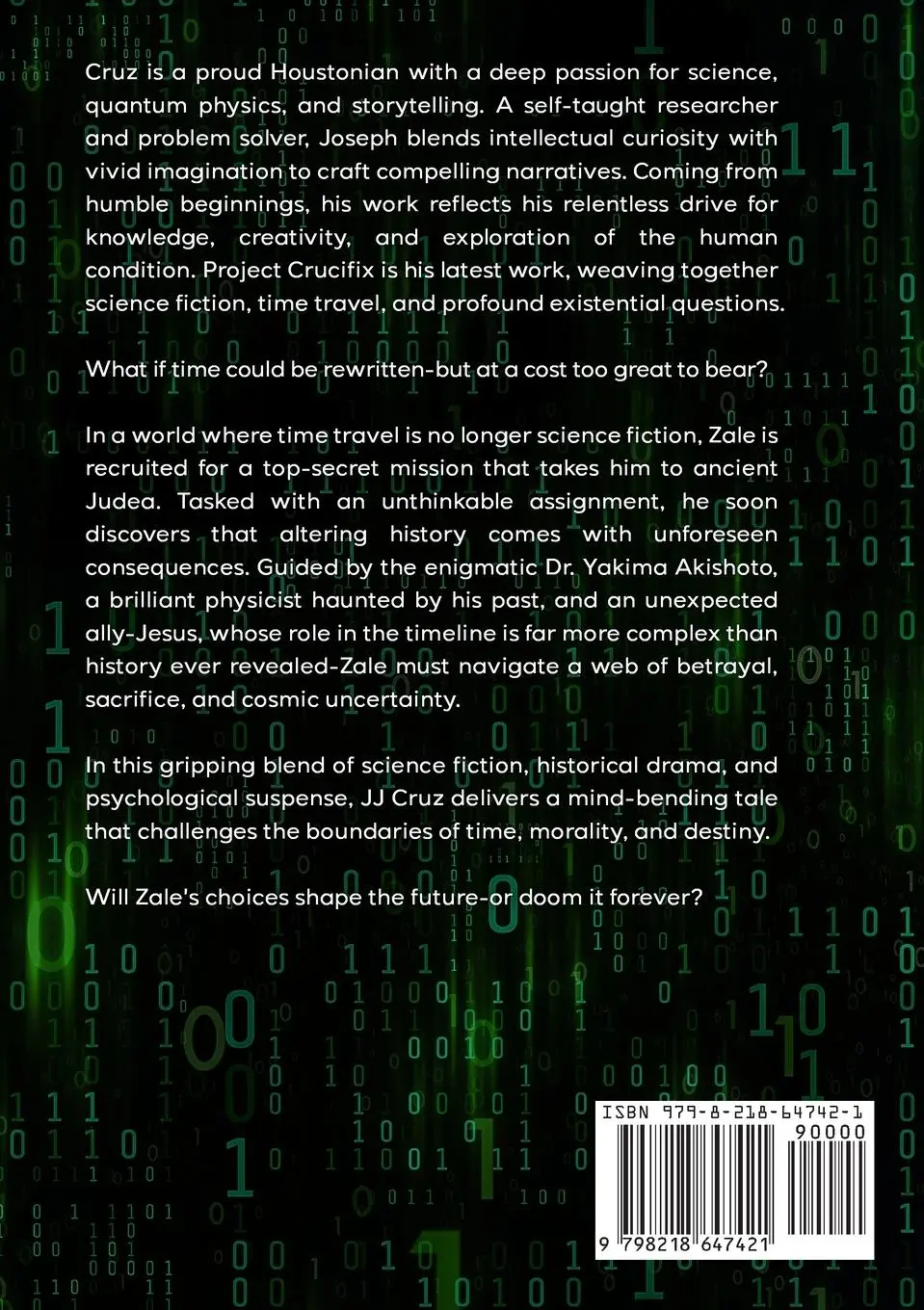 Rückseite: 9798218647421 | Project Crucifix | A Time-Bending Sci-Fi Thriller | Jj Cruz | Buch