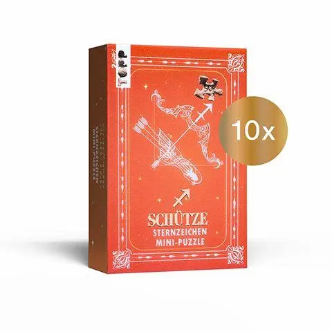 Cover: 4007742187521 | Nachfüllset: Sternzeichen Mini-Puzzle Schütze 10 St. | Frechverlag