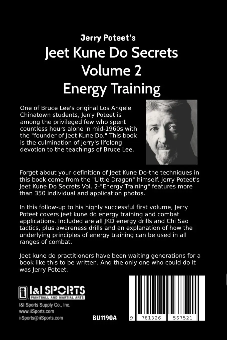 Rückseite: 9781326567521 | Jeet Kune Do Secrets Volume 2 | Energy Training | Jerry Poteet (u. a.)