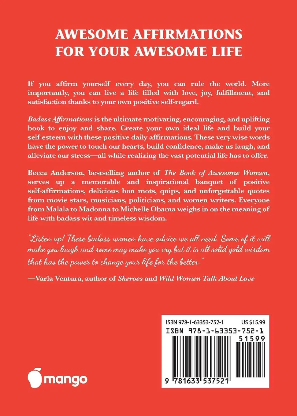 Rückseite: 9781633537521 | Badass Affirmations | Becca Anderson (u. a.) | Taschenbuch | Englisch