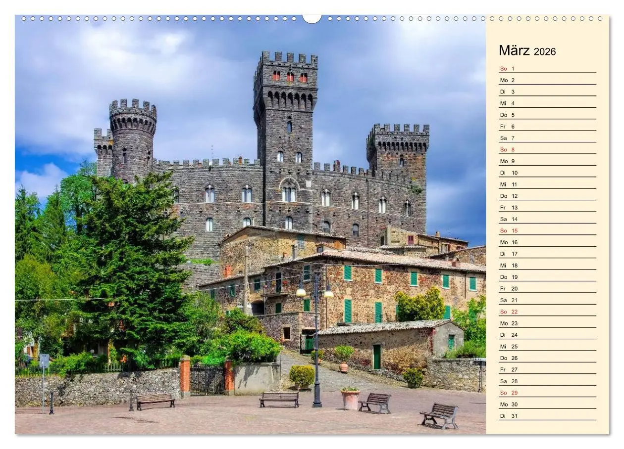 Bild: 9783457977521 | Burgen in Italien (Wandkalender 2026 DIN A2 quer), CALVENDO...