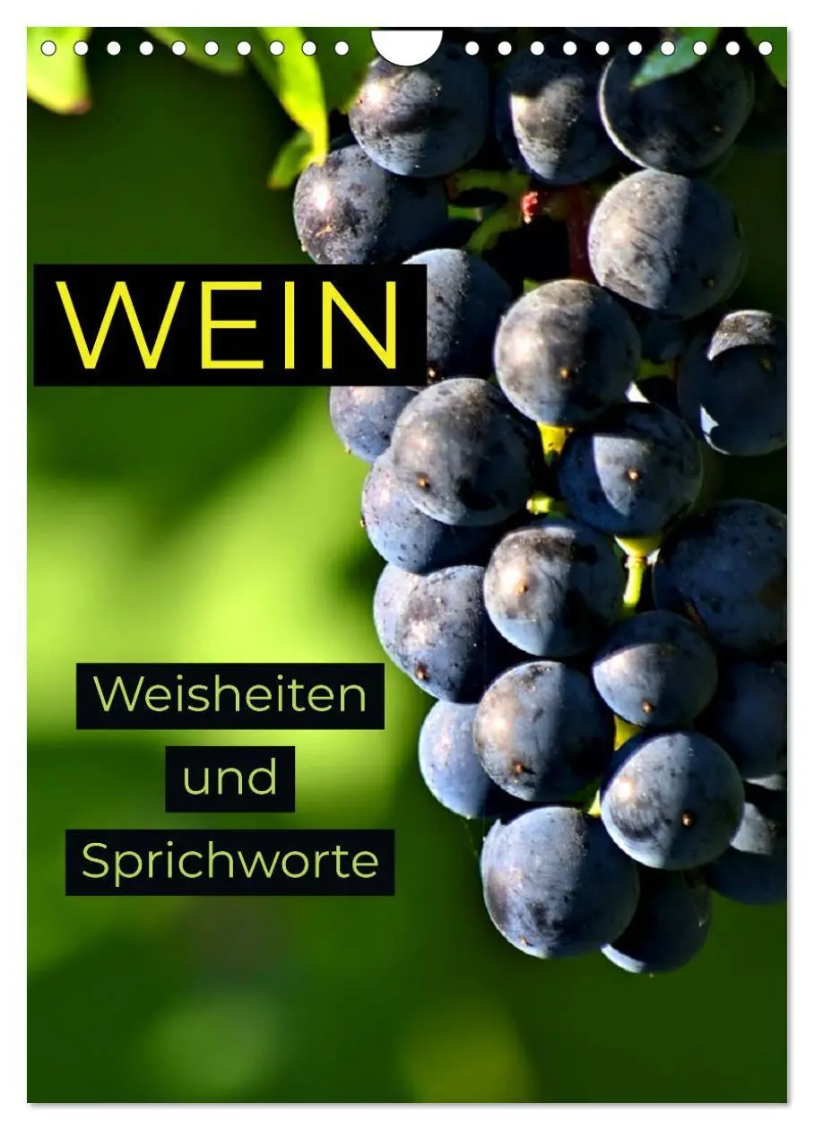 Cover: 9783516377521 | WEIN Weisheiten und Sprichworte (Wandkalender 2026 DIN A4 hoch),...
