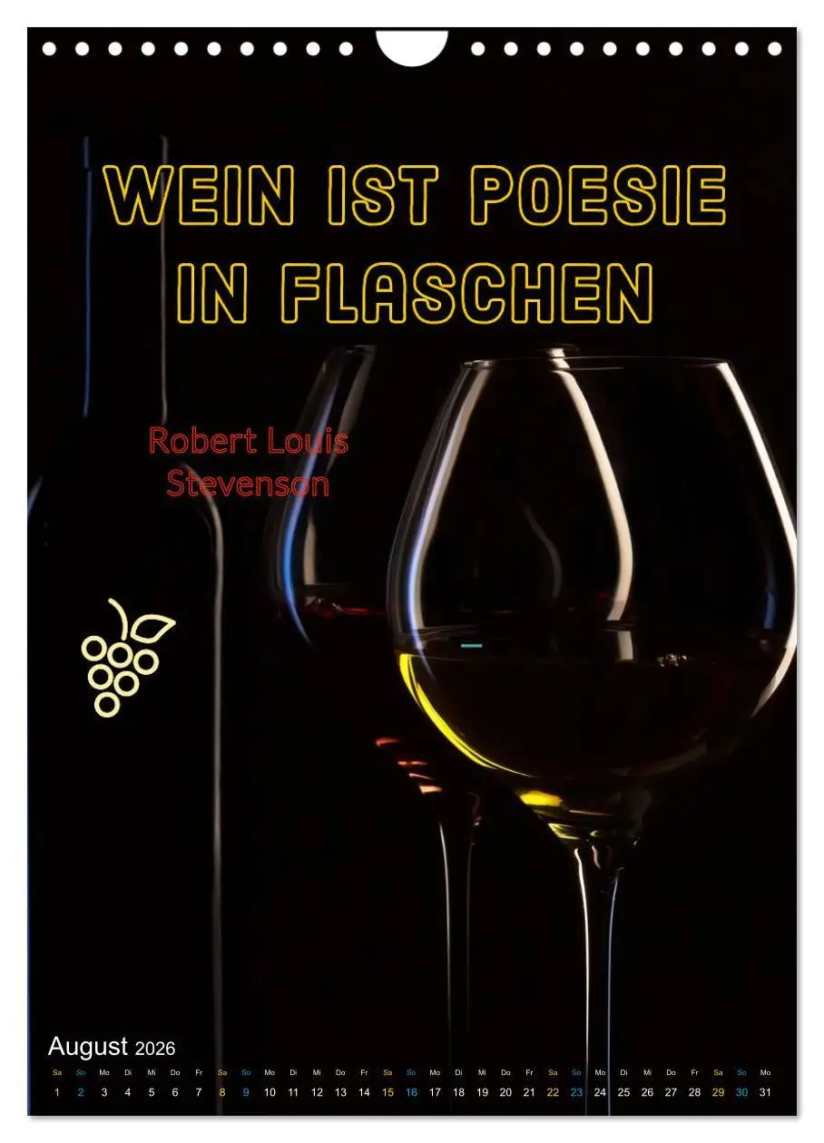 Bild: 9783516377521 | WEIN Weisheiten und Sprichworte (Wandkalender 2026 DIN A4 hoch),...