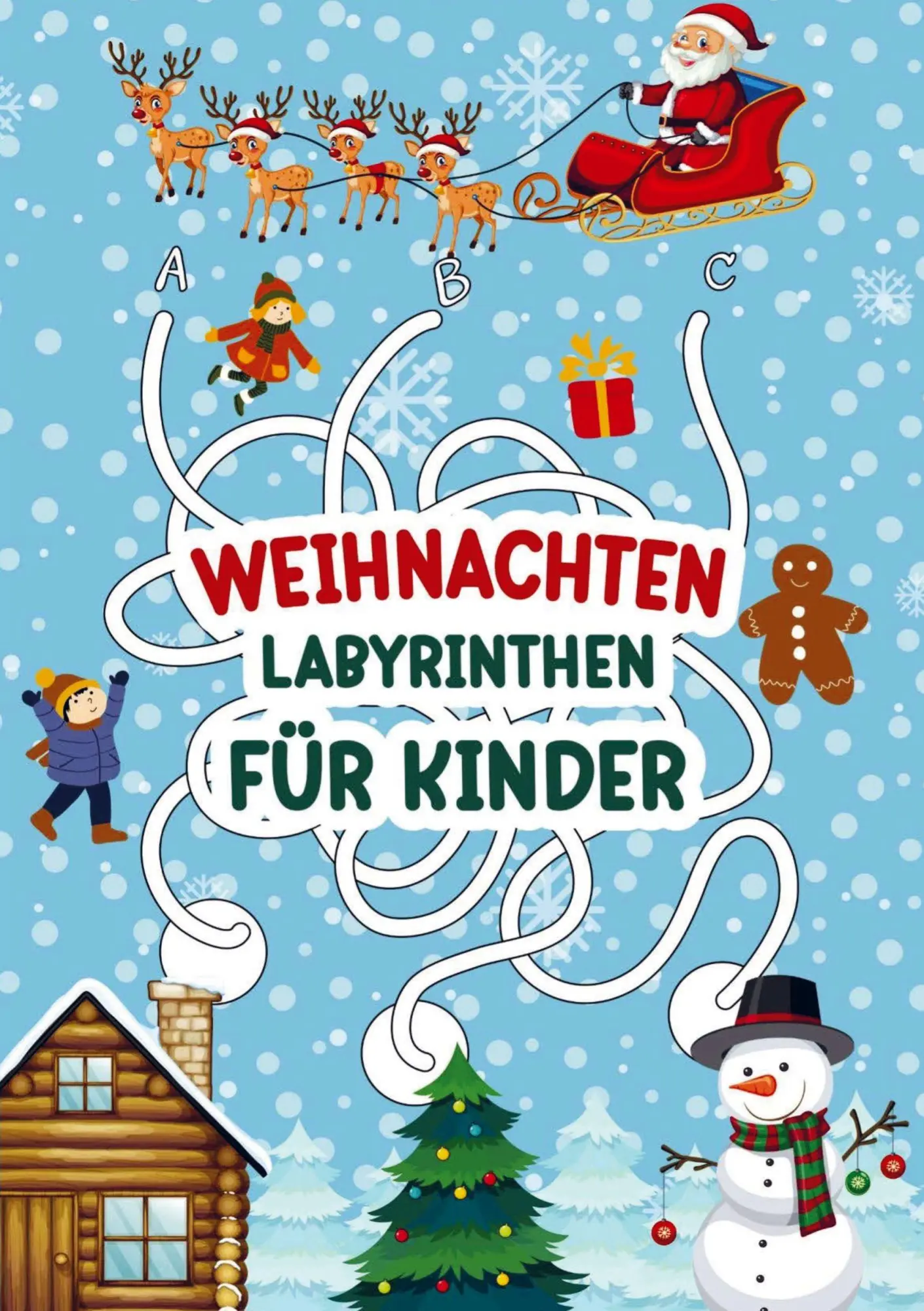 Cover: 9789403817521 | Labyrinthen für Kinder - Weihnachten! | Buch &amp; Buch | Taschenbuch