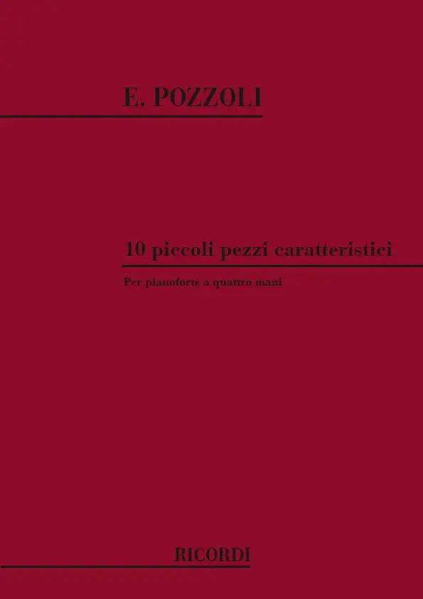 Cover: 9790041297521 | 10 Piccoli Pezzi Caratteristici | Ettore Pozzoli | Buch | 1984