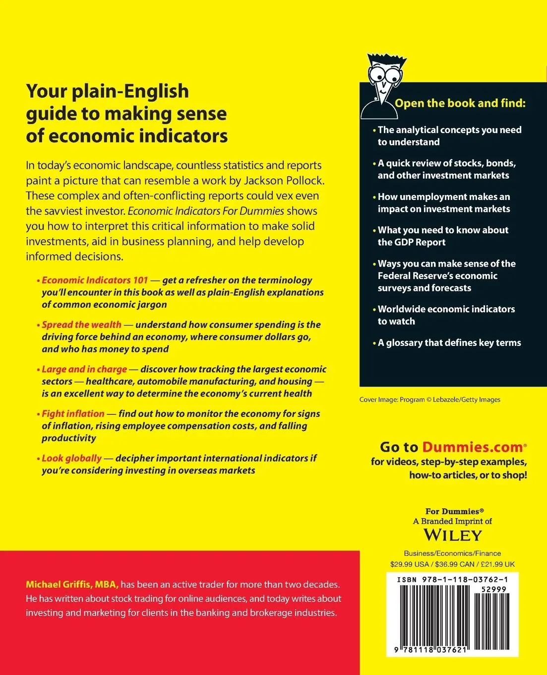 Rückseite: 9781118037621 | Economic Indicators For Dummies | Michael Griffis | Taschenbuch | 2011