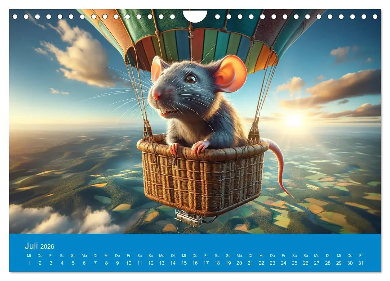 Bild: 9783457347621 | Abenteuerliche Ratten (Wandkalender 2026 DIN A4 quer), CALVENDO...