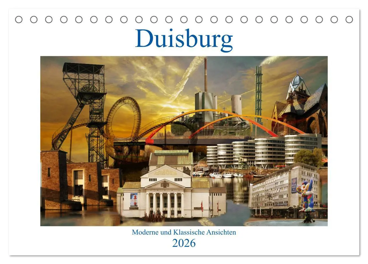 Cover: 9783457727621 | Duisburg. Moderne und Klassische Ansichten. (Tischkalender 2026 DIN...